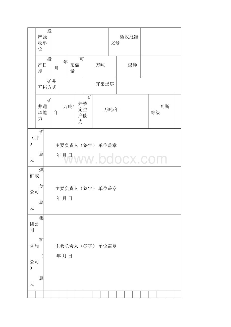 煤矿企业各种申请表表格Word格式文档下载.docx_第3页