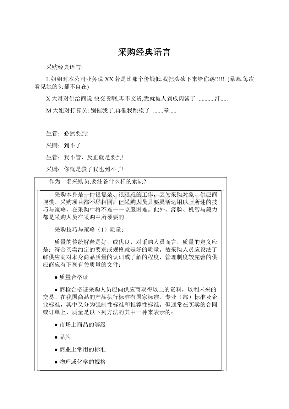 采购经典语言.docx_第1页