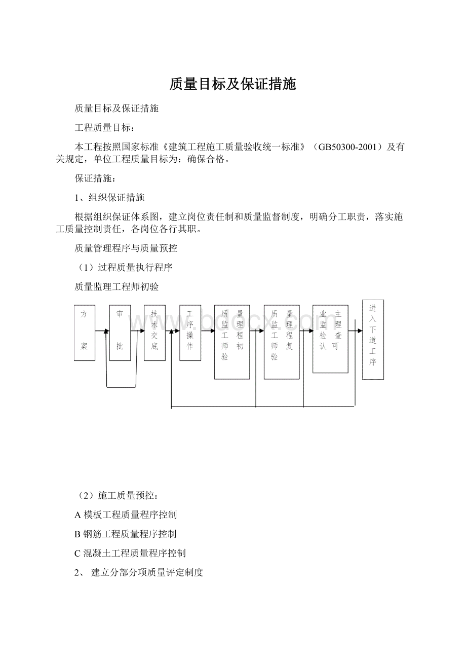 质量目标及保证措施.docx_第1页