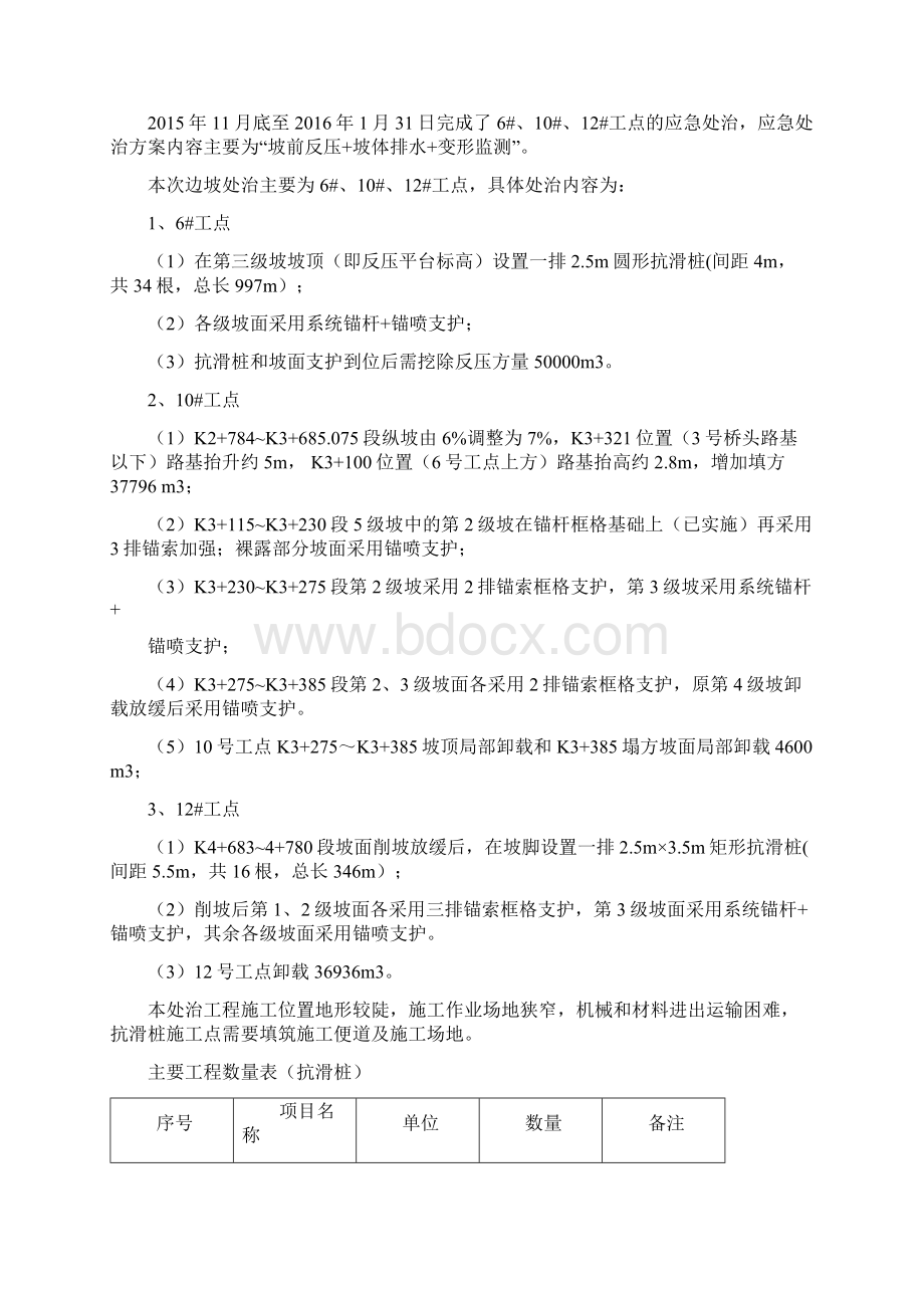 抗滑桩施工方案方案Word文档格式.docx_第2页