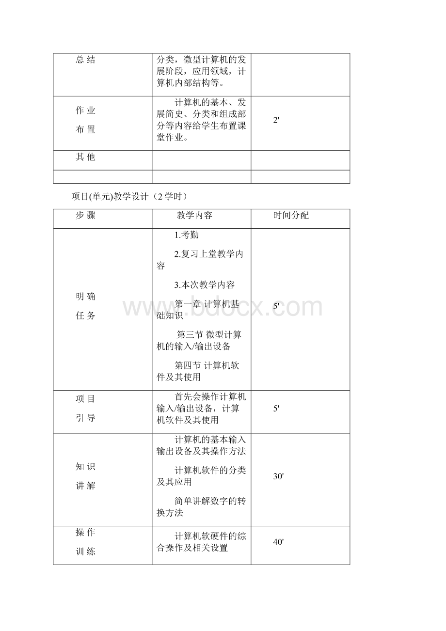 计算机应用基础单元教学设计方案Word文件下载.docx_第3页