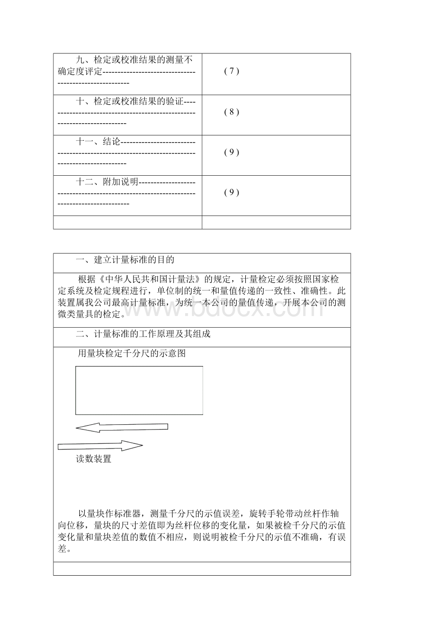 千分尺计量标准技术报告Word格式文档下载.docx_第2页