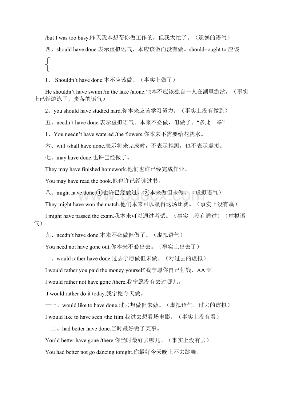 情态动词+havedone表推测一览表文档格式.docx_第3页