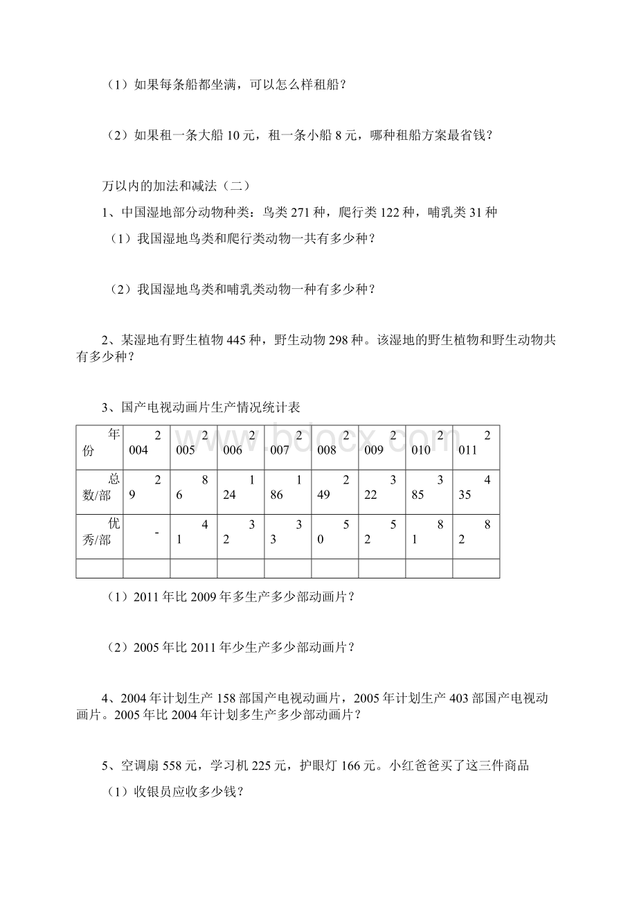 三年级上册书本应用题汇总讲解学习Word下载.docx_第3页