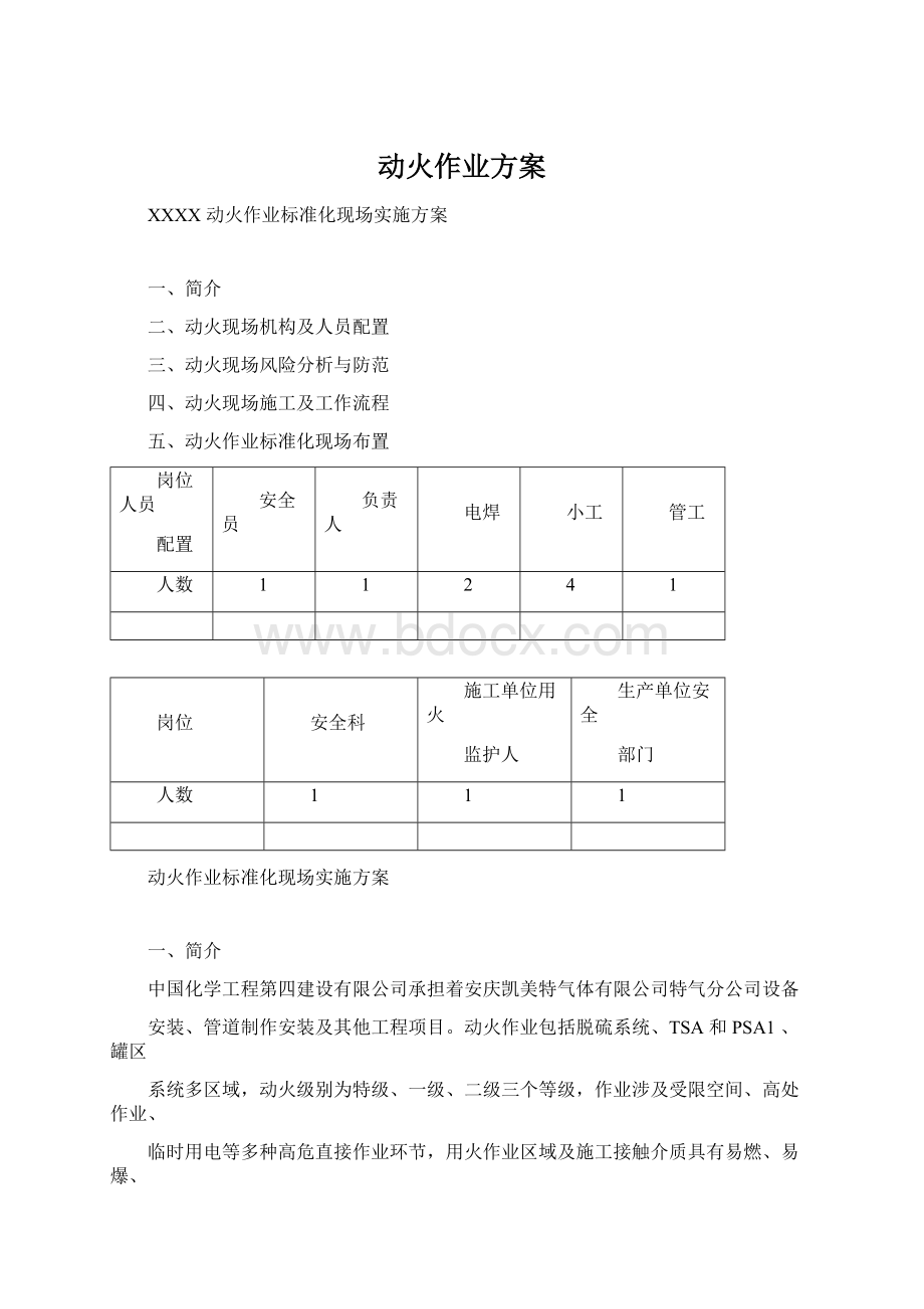 动火作业方案.docx_第1页