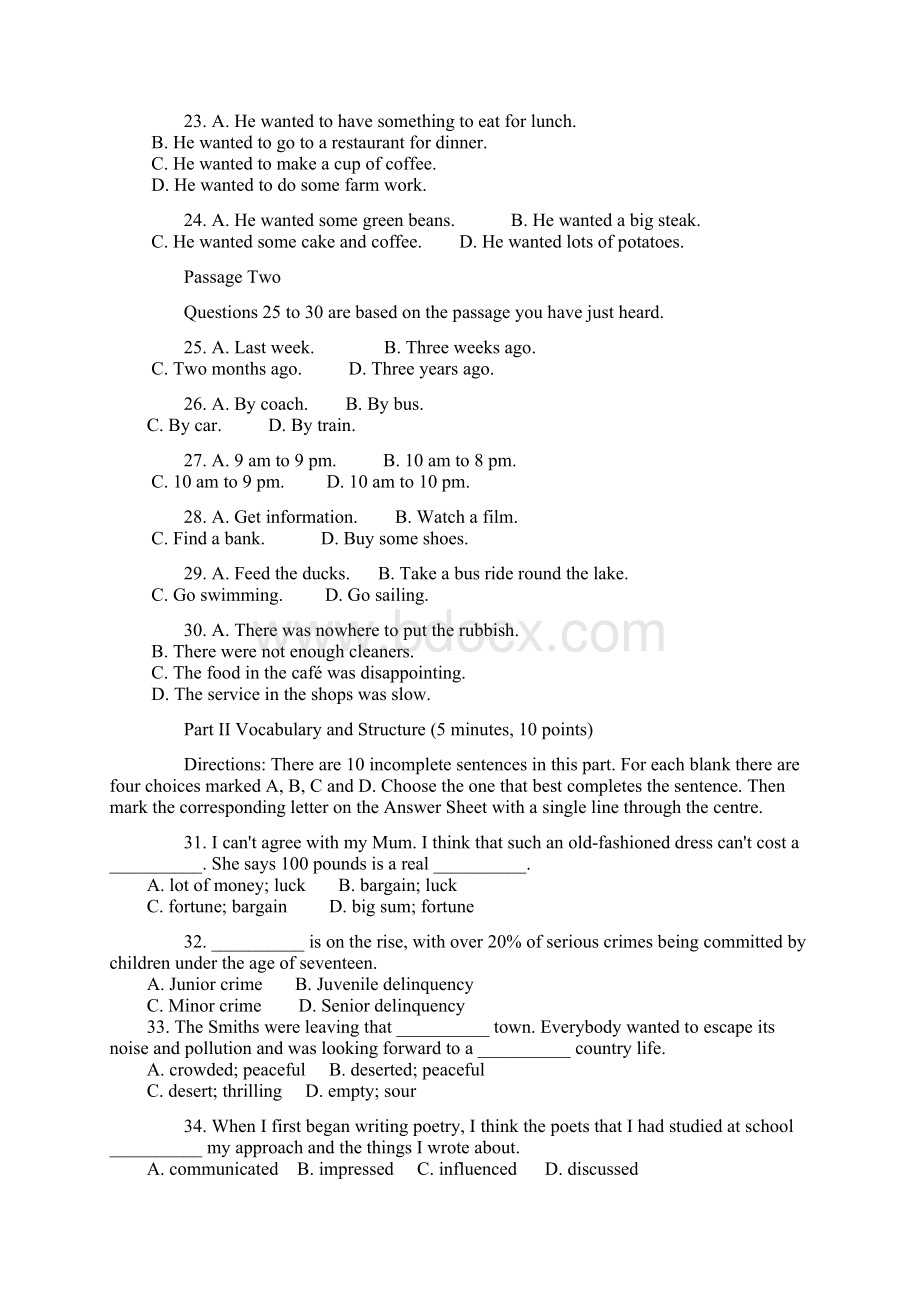 全国大学生英语竞赛初赛试题A级及答案.docx_第3页
