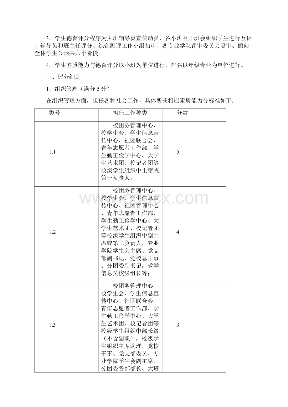 北京航空航天大学北海学院学生综合素质量化测评方案.docx_第3页