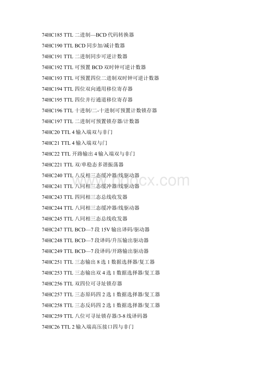 74HC系列通用逻辑电路功能表.docx_第3页