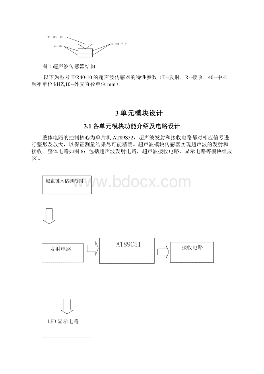 课程设计 超声波测距文档格式.docx_第3页