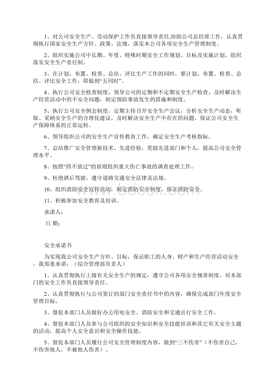 安全承诺书文档格式.docx_第2页