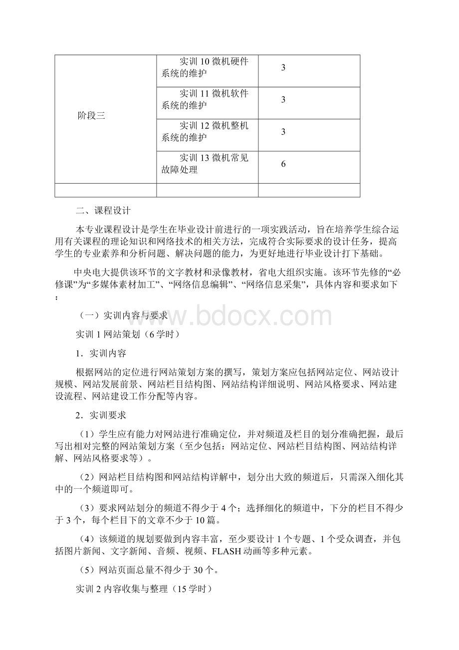 计算机网络技术专业综合实践环节实施方案.docx_第2页