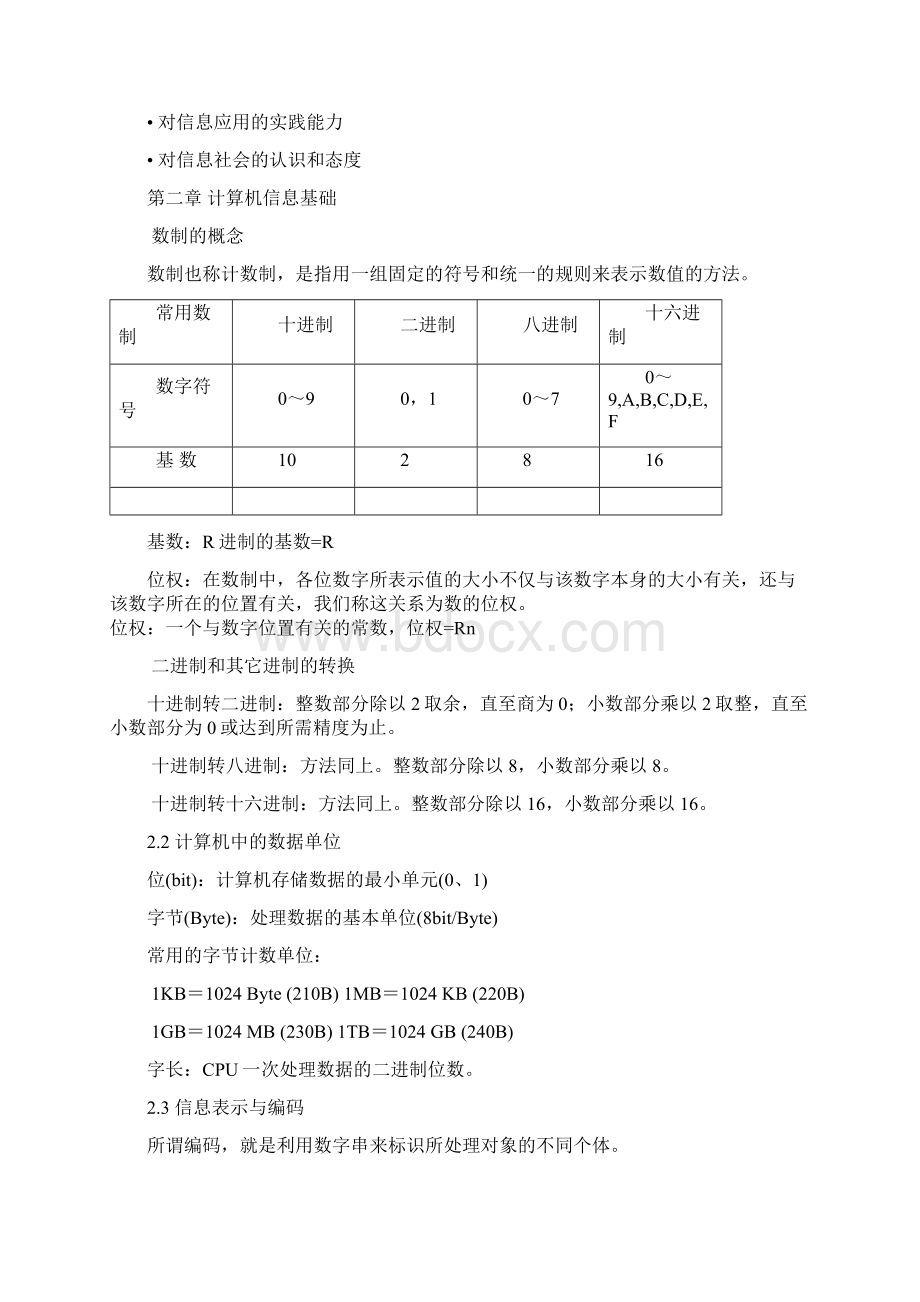 大学计算机基础知识点总结Word文件下载.docx_第3页