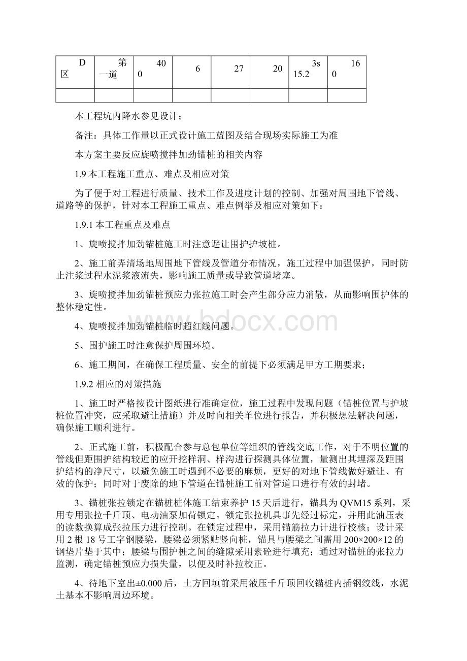 旋喷锚桩支护工程施工方案.docx_第2页