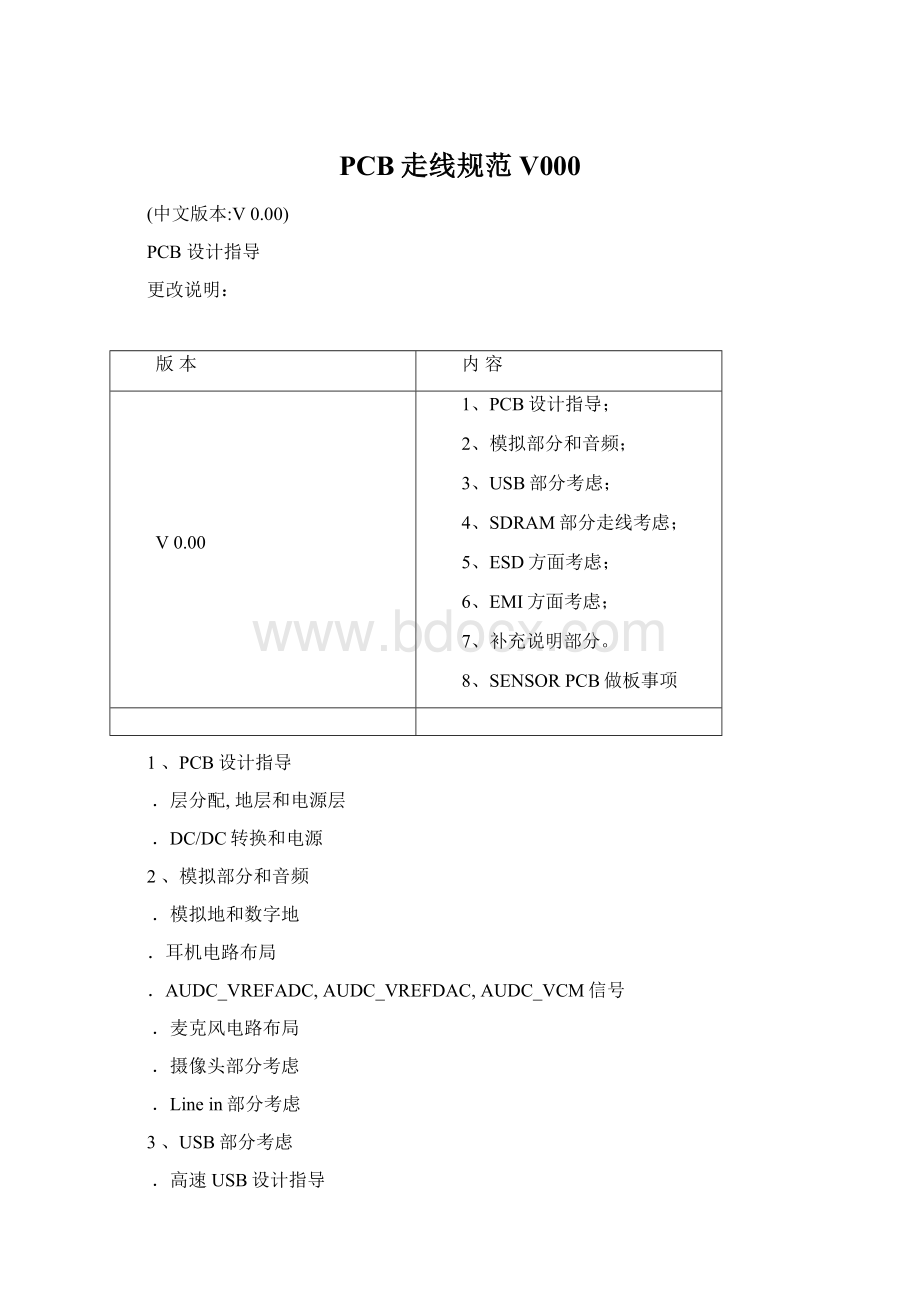 PCB走线规范V000.docx