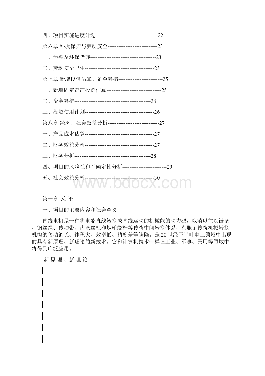 平板型直线电机及其驱动产品项目可行性研究报告Word文档格式.docx_第2页