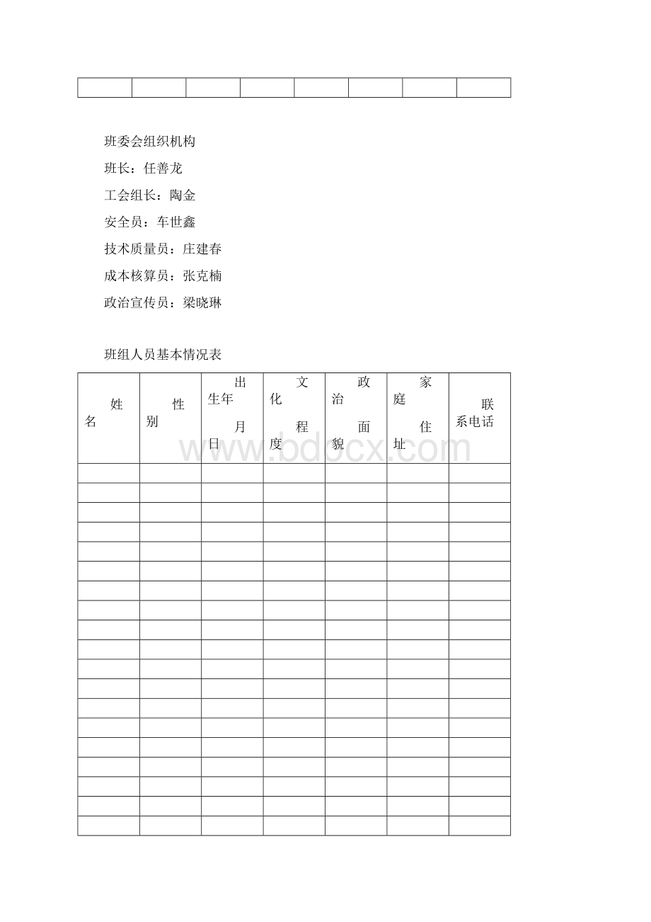 班组管理台账Word文档下载推荐.docx_第2页