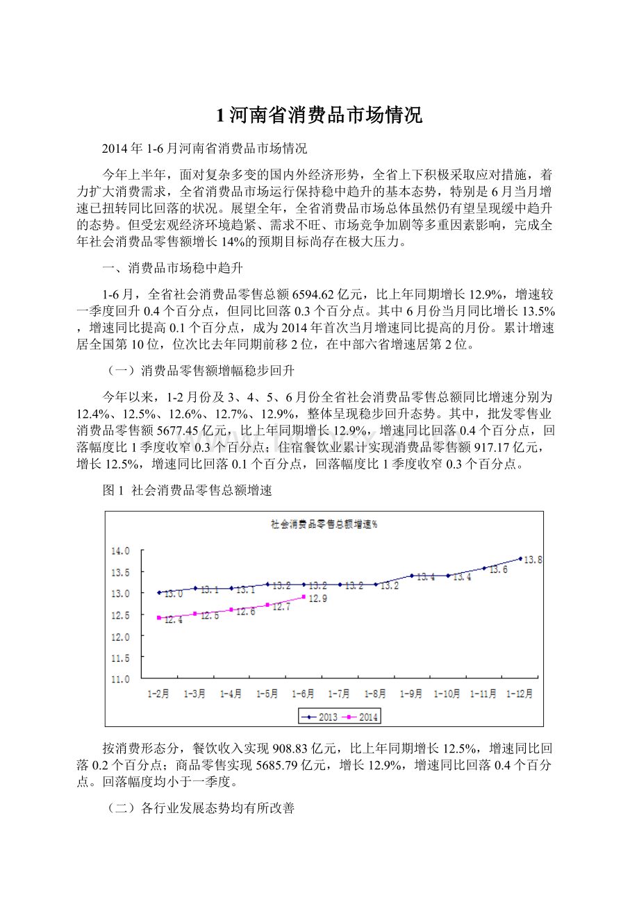 1河南省消费品市场情况.docx_第1页