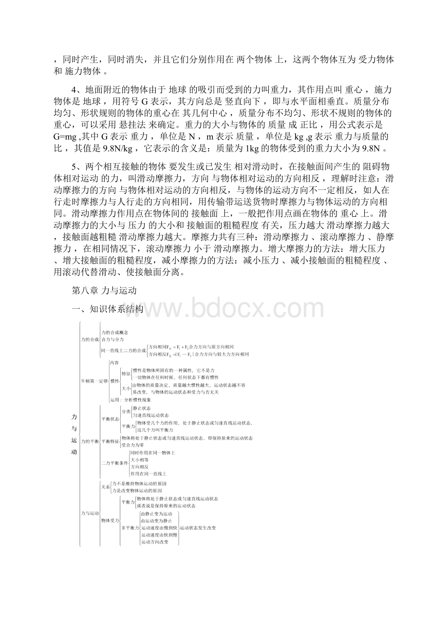 12页八年级下册物理期末复习资料.docx_第2页