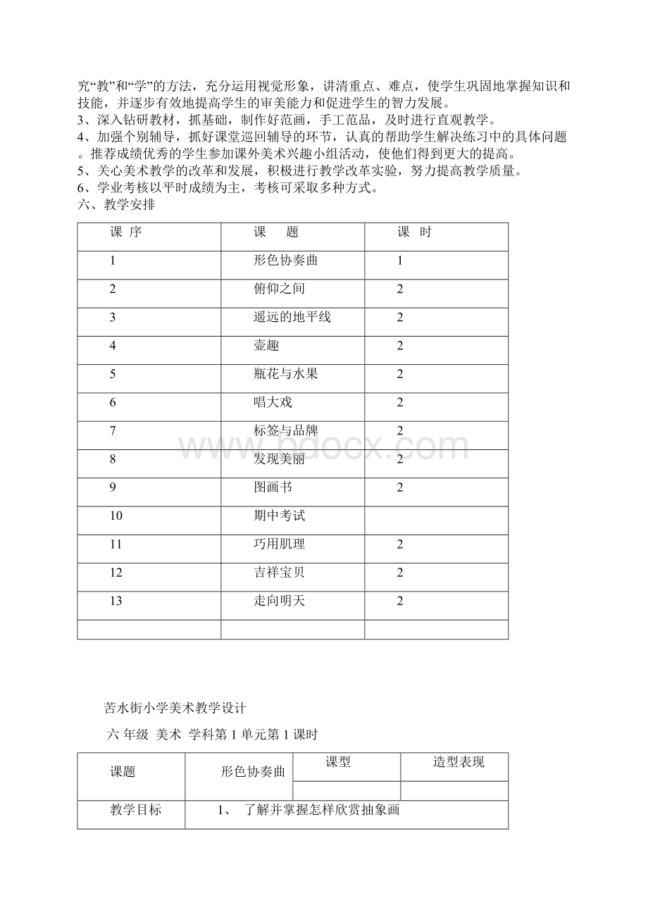 小学六年级下册美术教案全.docx_第2页