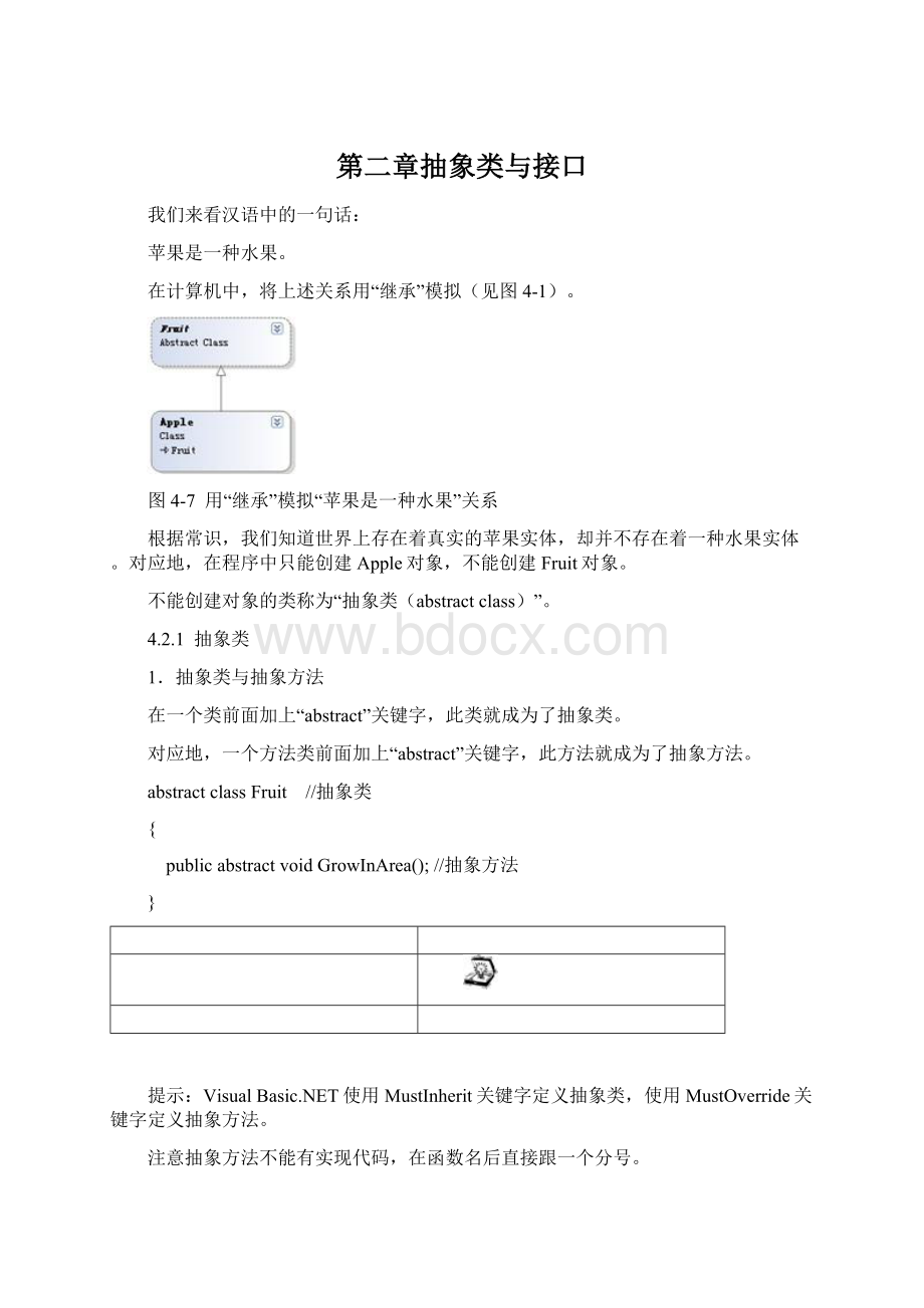 第二章抽象类与接口Word格式.docx