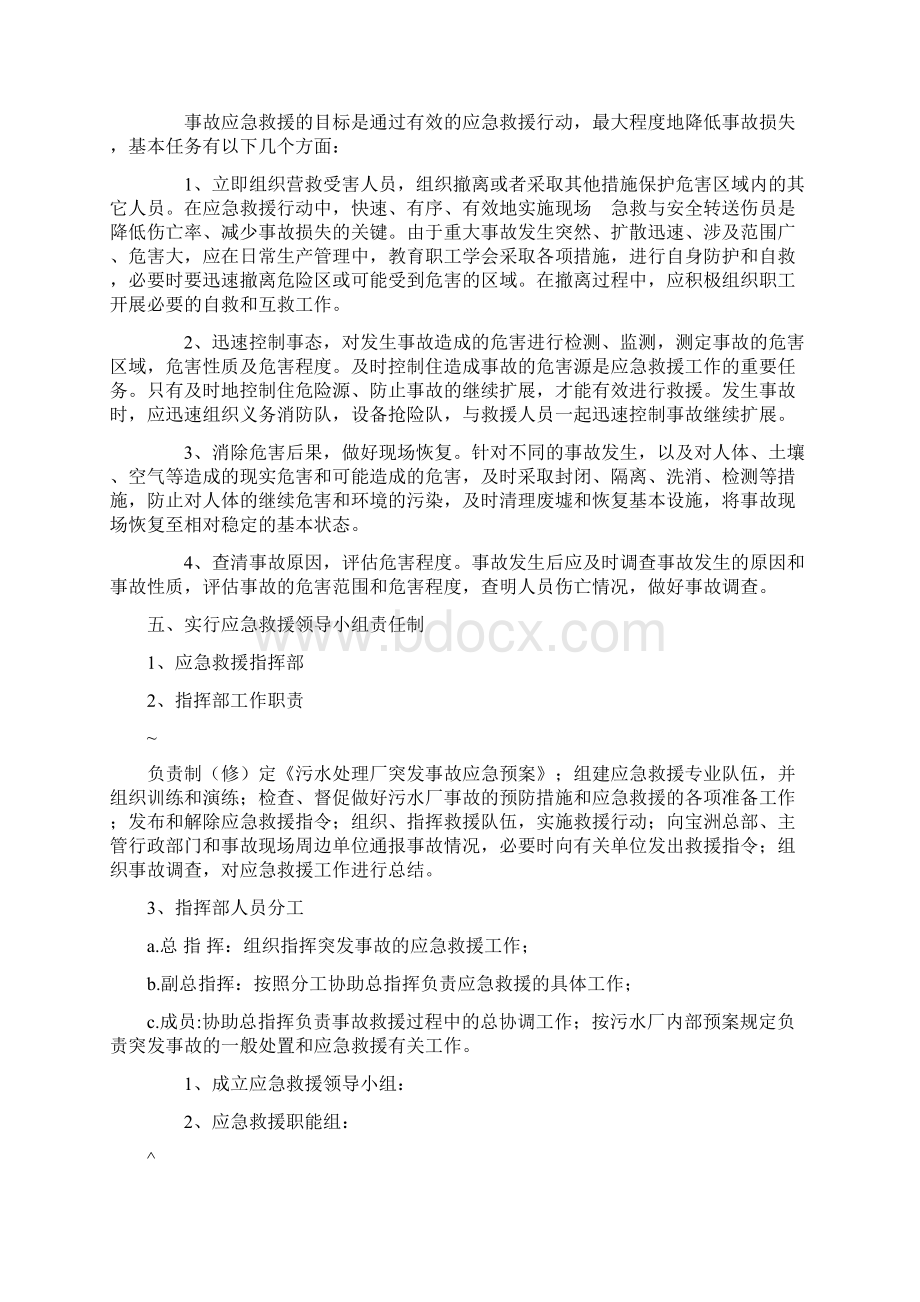 工业污水处理厂应急预案.docx_第2页