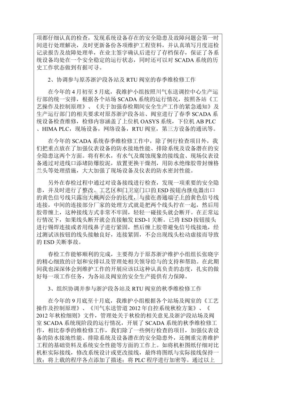 川气东送维护小组工作总结浙沪小组新Word格式.docx_第2页