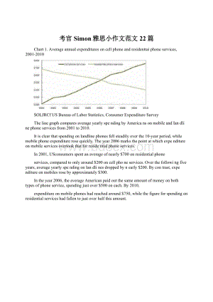 考官Simon雅思小作文范文22篇Word下载.docx