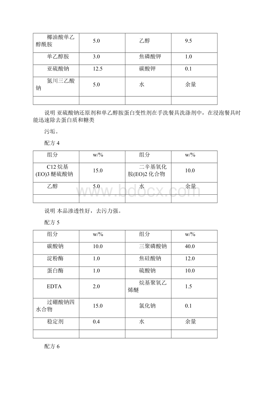 餐具及厨房洗涤剂配方Word格式文档下载.docx_第3页