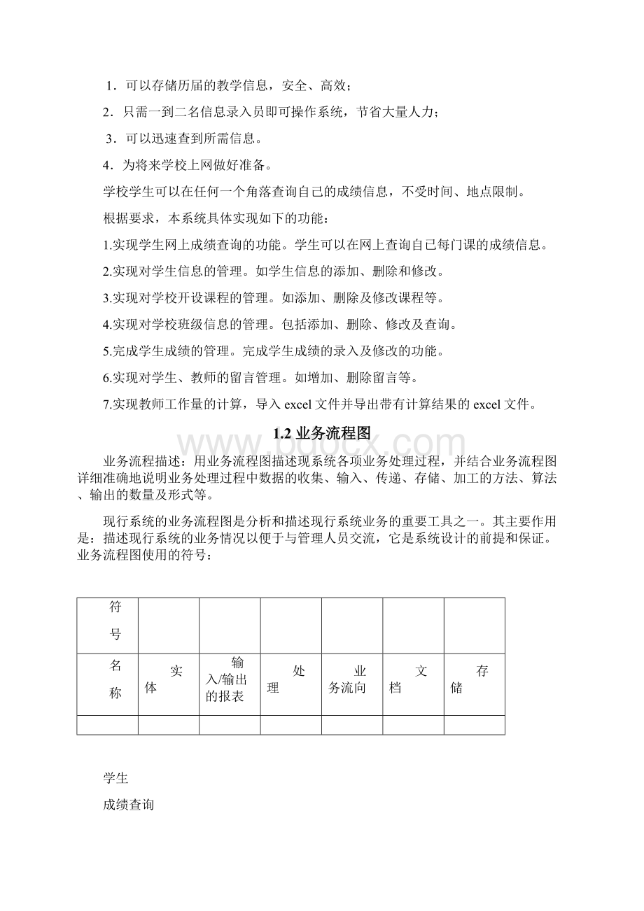 学生成绩管理系统及程序讲解学习.docx_第2页