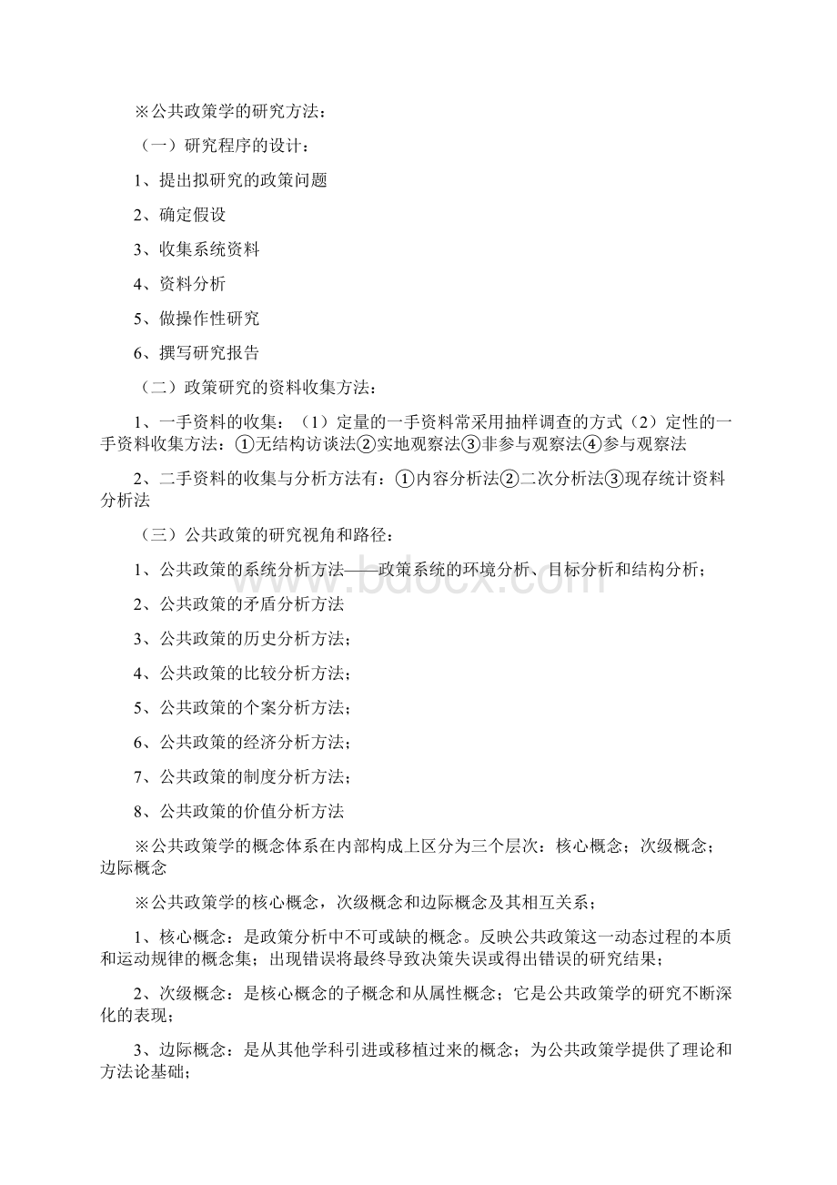 自学考试自学考试《公共政策学》复习资料Word格式文档下载.docx_第2页