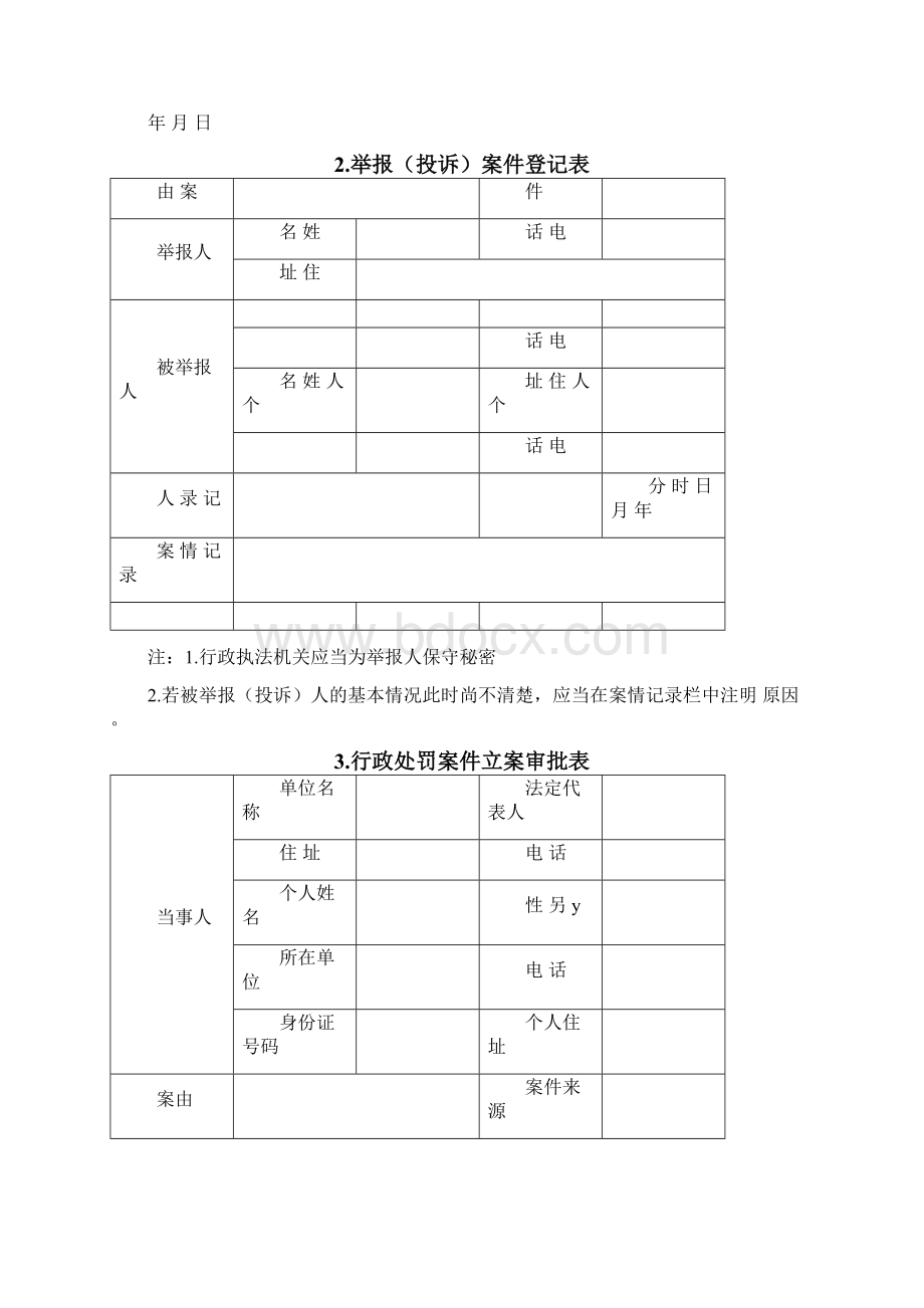 行政处罚文书格式范本.docx_第3页