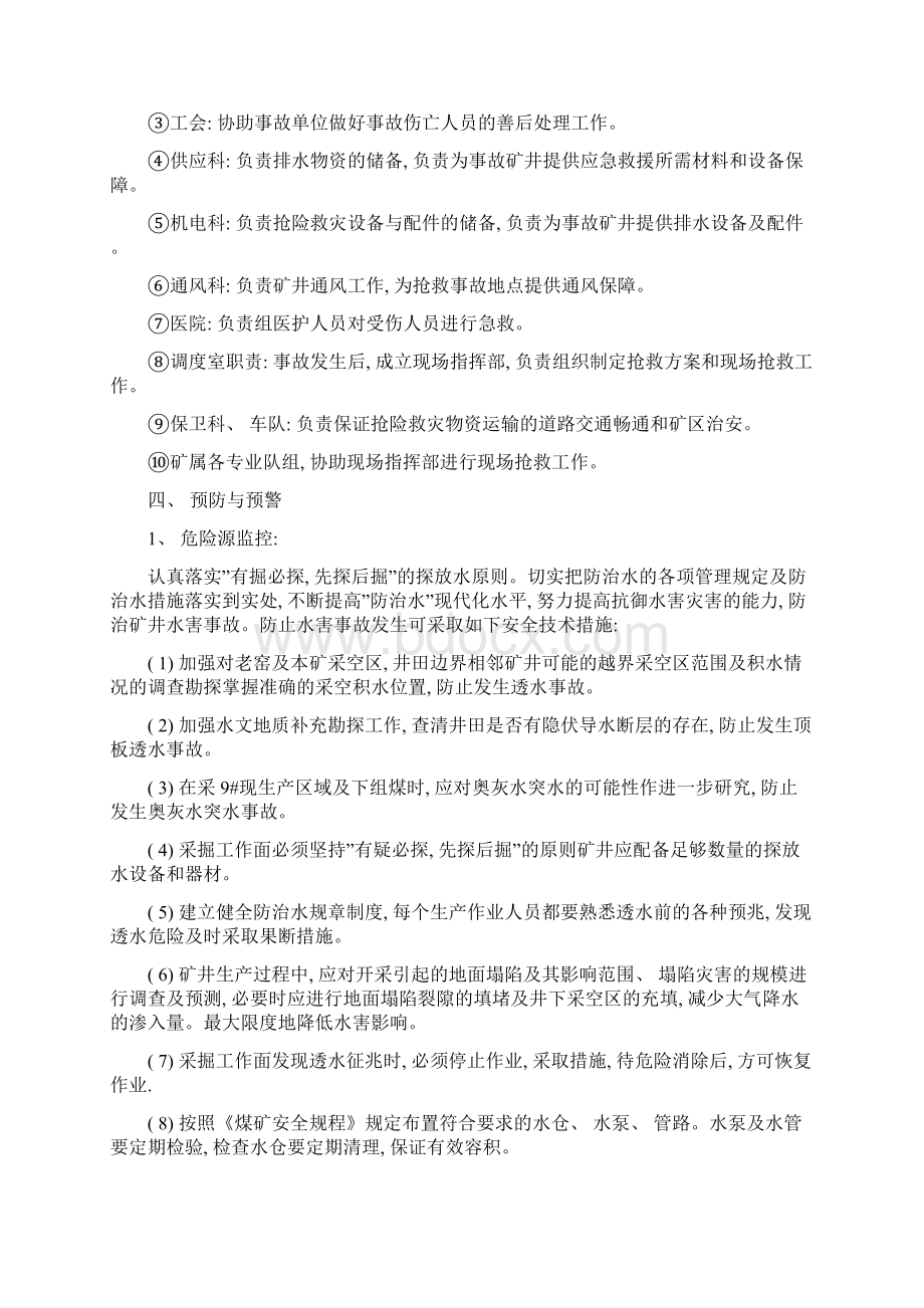 水灾事故专项应急救援预案模板Word格式文档下载.docx_第3页