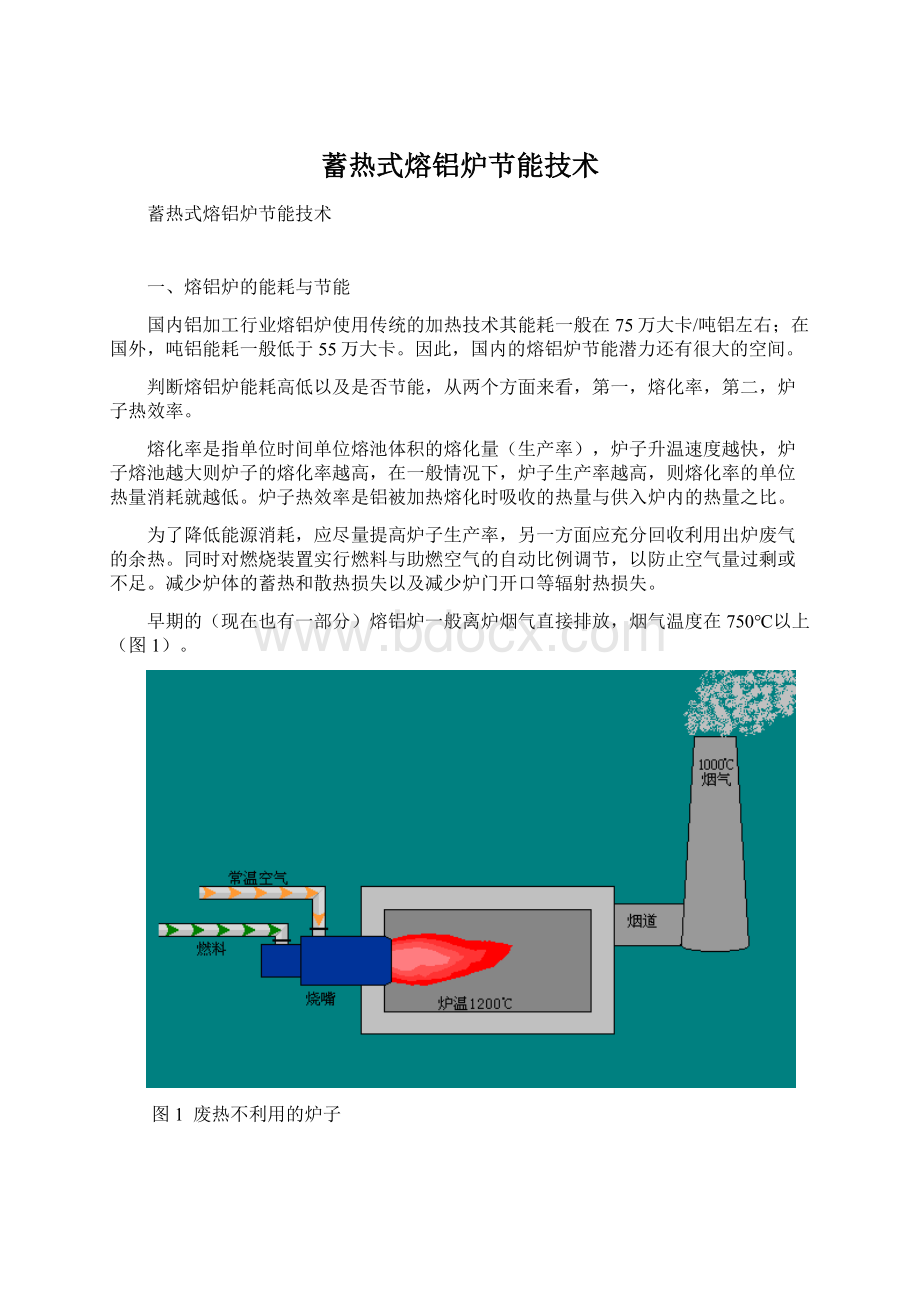 蓄热式熔铝炉节能技术Word格式文档下载.docx