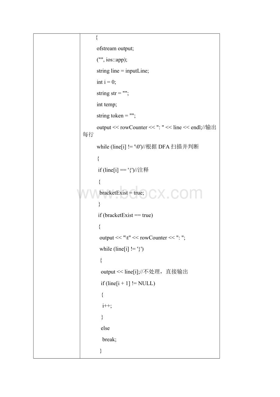 tiny语言的词法分析器c++课程设计报告Word下载.docx_第3页