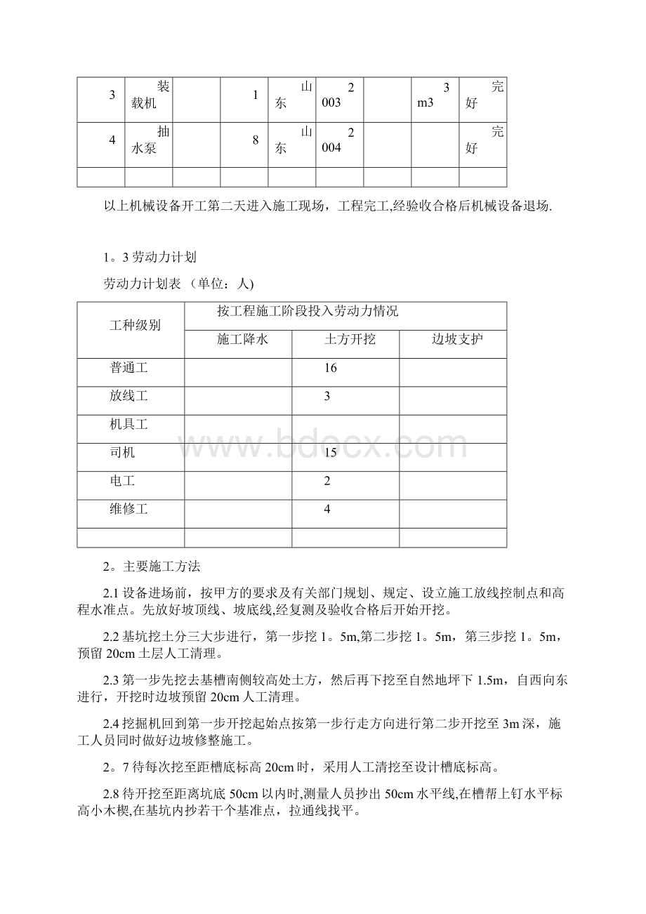 施工管理土方开挖基坑支护及降水安全专项施工方案.docx_第3页