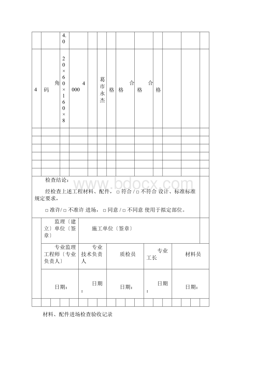 材料进场记录表文档格式.docx_第2页