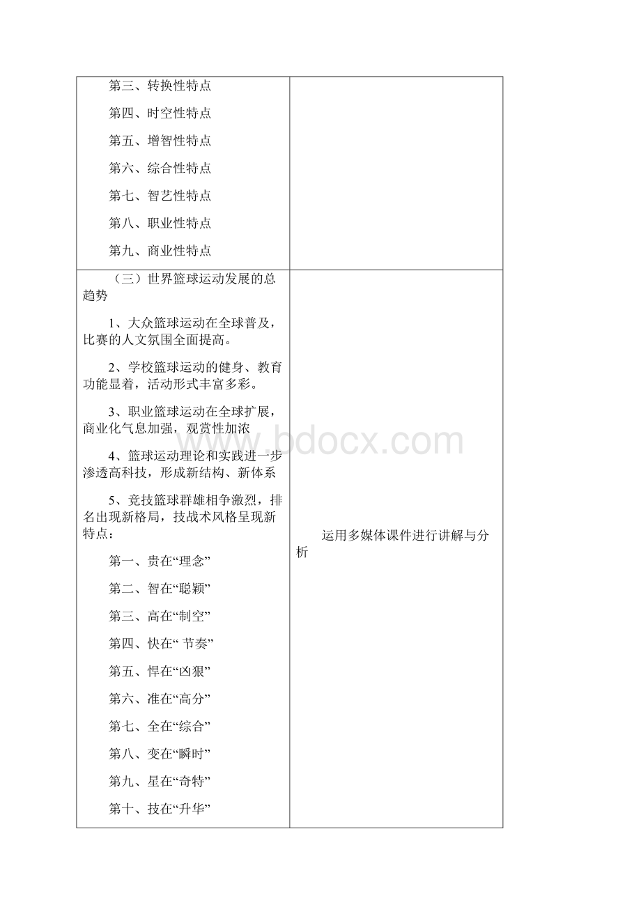 中学篮球教学教案全集Word文档下载推荐.docx_第2页