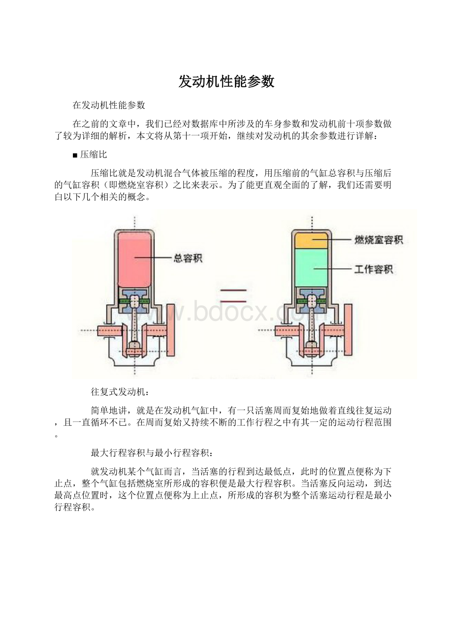 发动机性能参数Word格式.docx