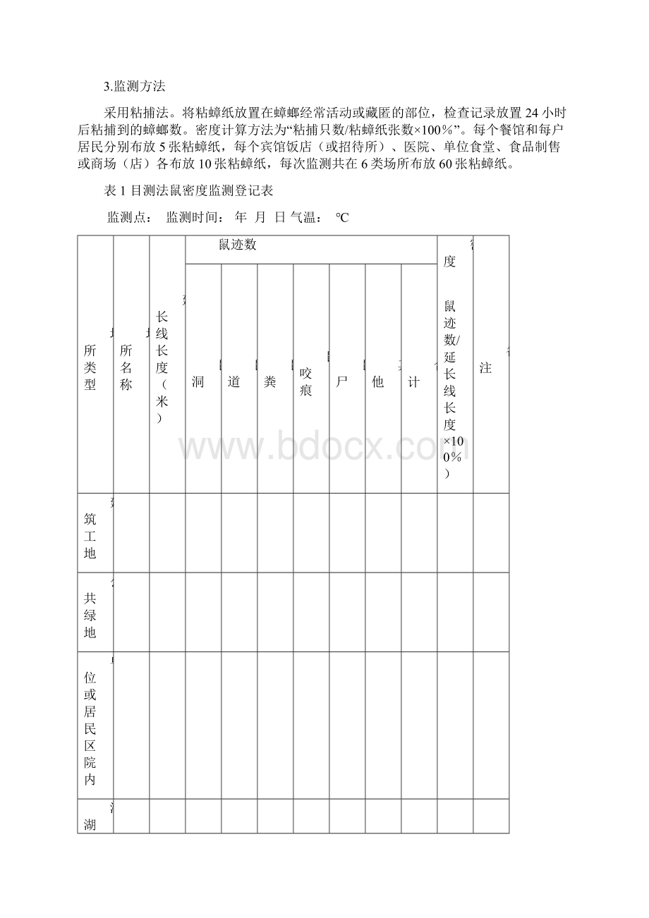 柯桥区鼠蚊蝇蟑螂四害密度监测方案.docx_第3页