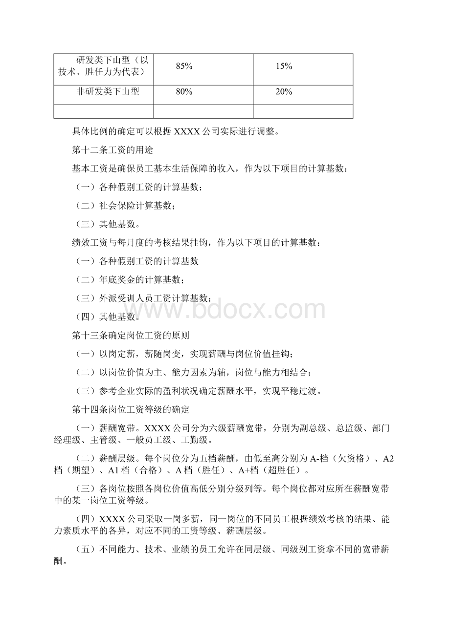 薪酬管理制度同名9805Word文档下载推荐.docx_第3页