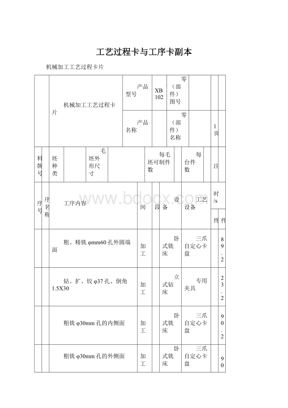 工艺过程卡与工序卡副本Word文件下载.docx_第1页