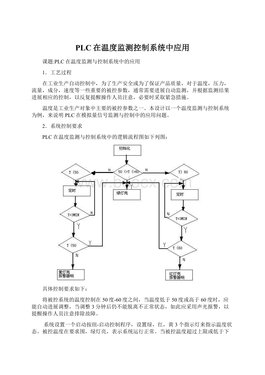 PLC在温度监测控制系统中应用.docx