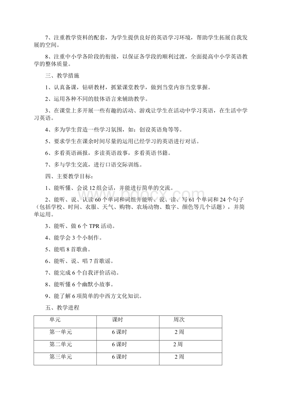 PEP人教版小学四年级英语下册第四册全册教案Word文件下载.docx_第2页