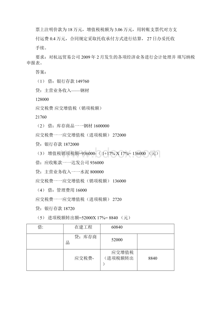 税务会计练习说课讲解.docx_第2页