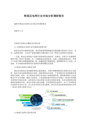 特高压电网行业市场分析调研报告.docx