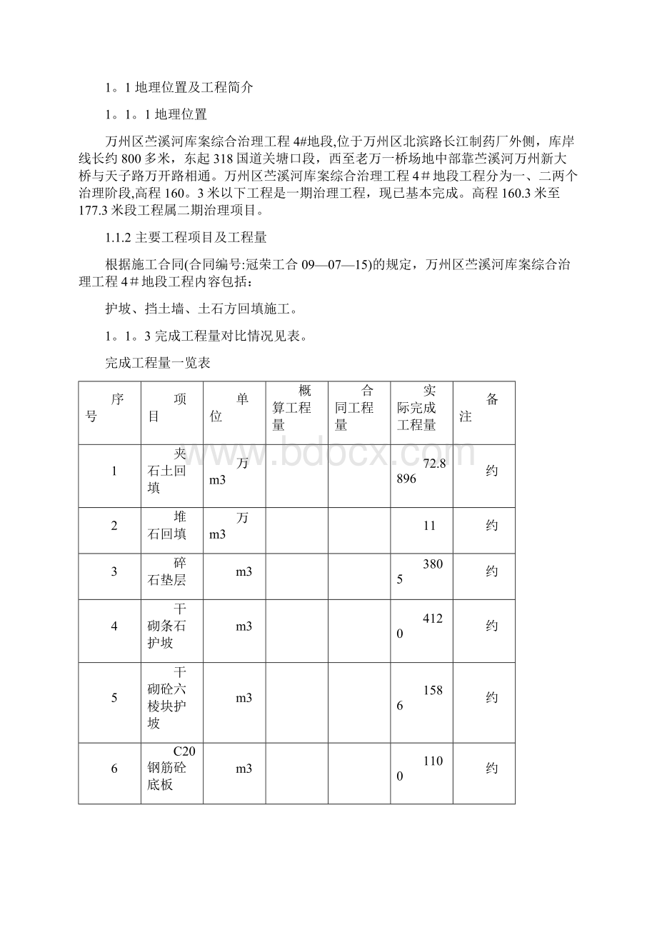 水利工程施工管理报告范例范本模板.docx_第2页