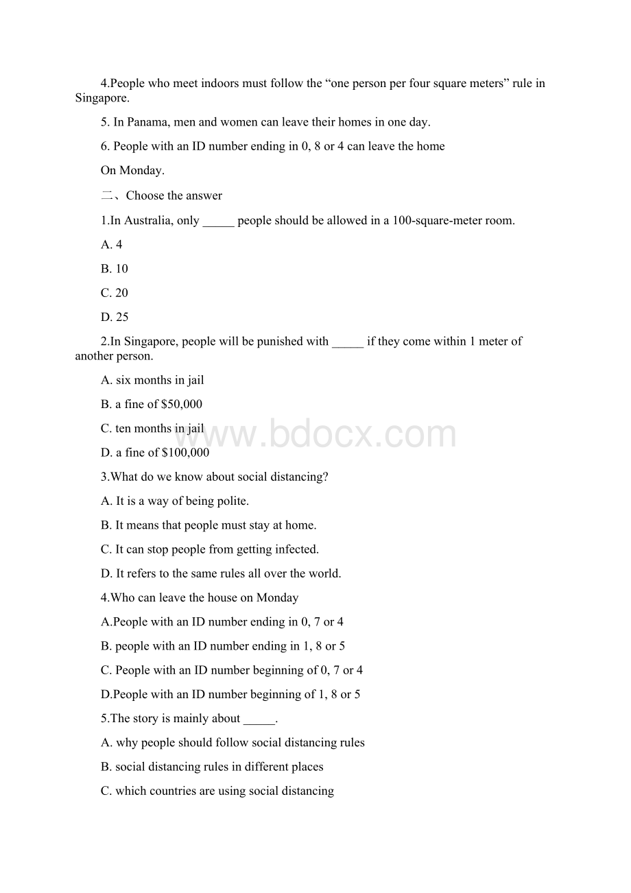 中考英语时文阅读训练疫情相关含答案Word文档格式.docx_第2页