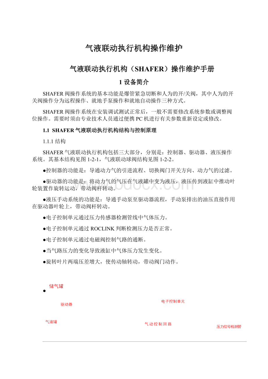 气液联动执行机构操作维护.docx_第1页