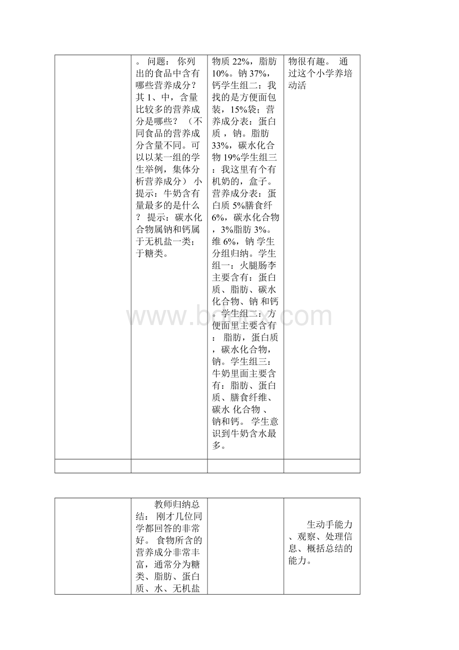 七年级生物下册311食物的营养成分教案1新版济南版.docx_第3页