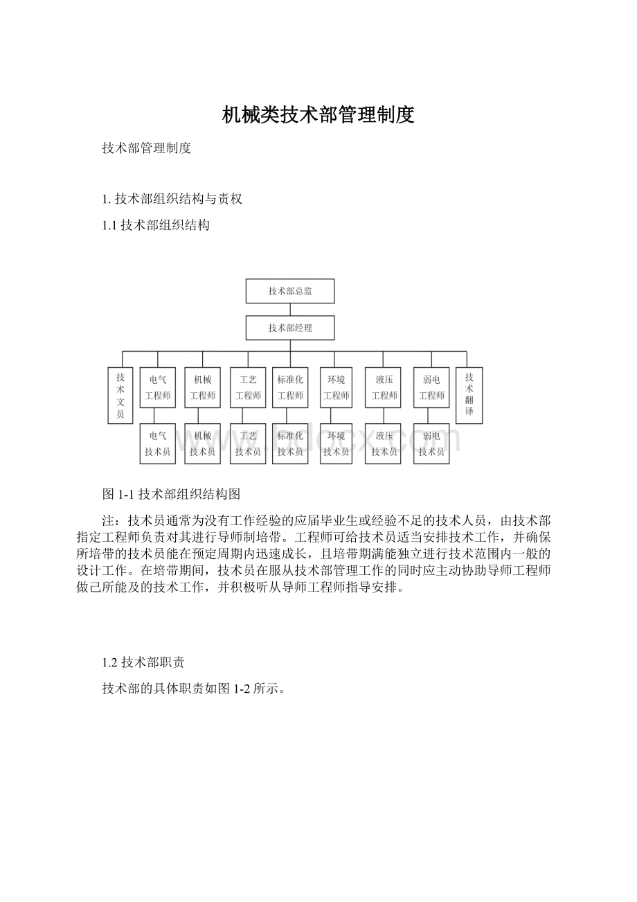 机械类技术部管理制度Word文档格式.docx